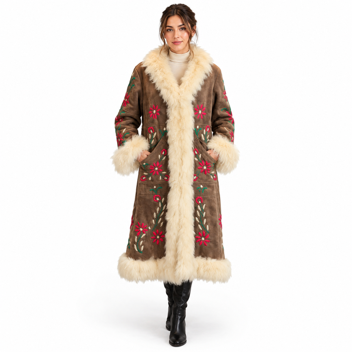 The Gulasal Suede Sovereign Coat