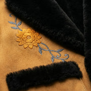 Sima Heritage Gilet – Midnight Black Fur Trim