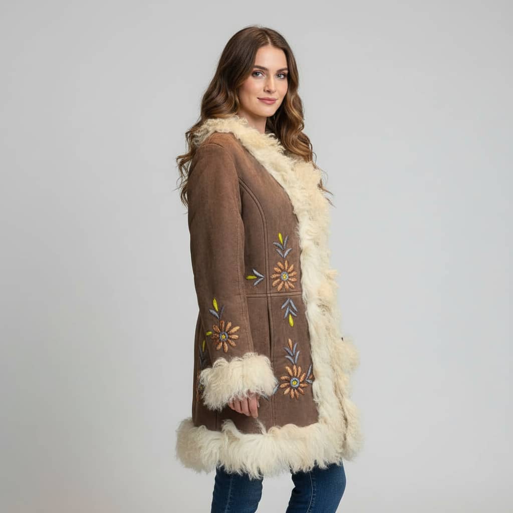 The Hazel Suede Sovereign Coat