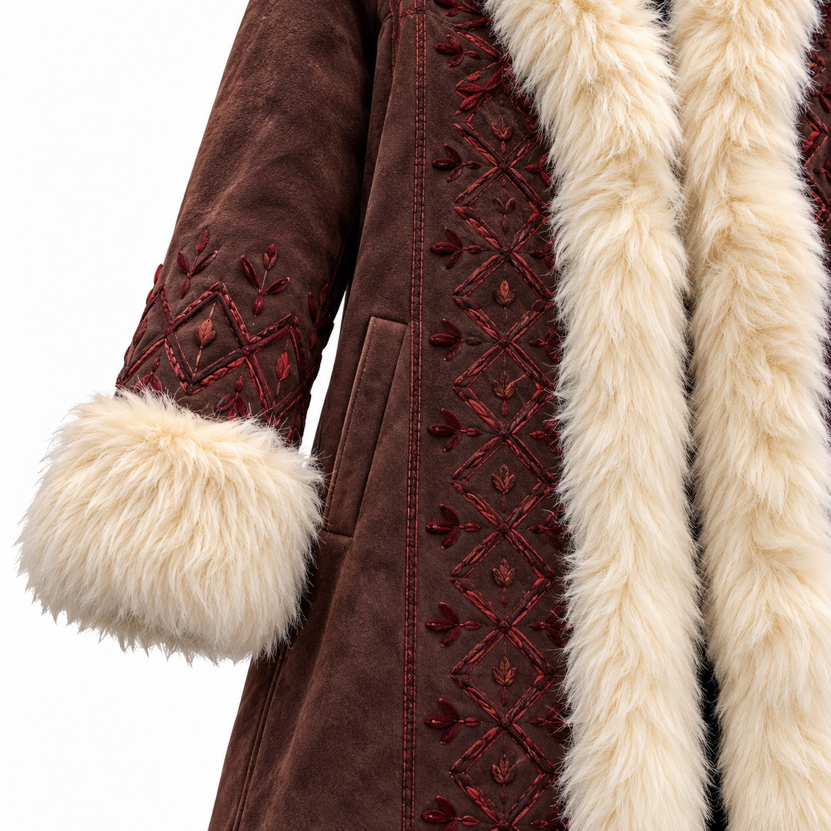 The Saye Suede Sovereign Coat