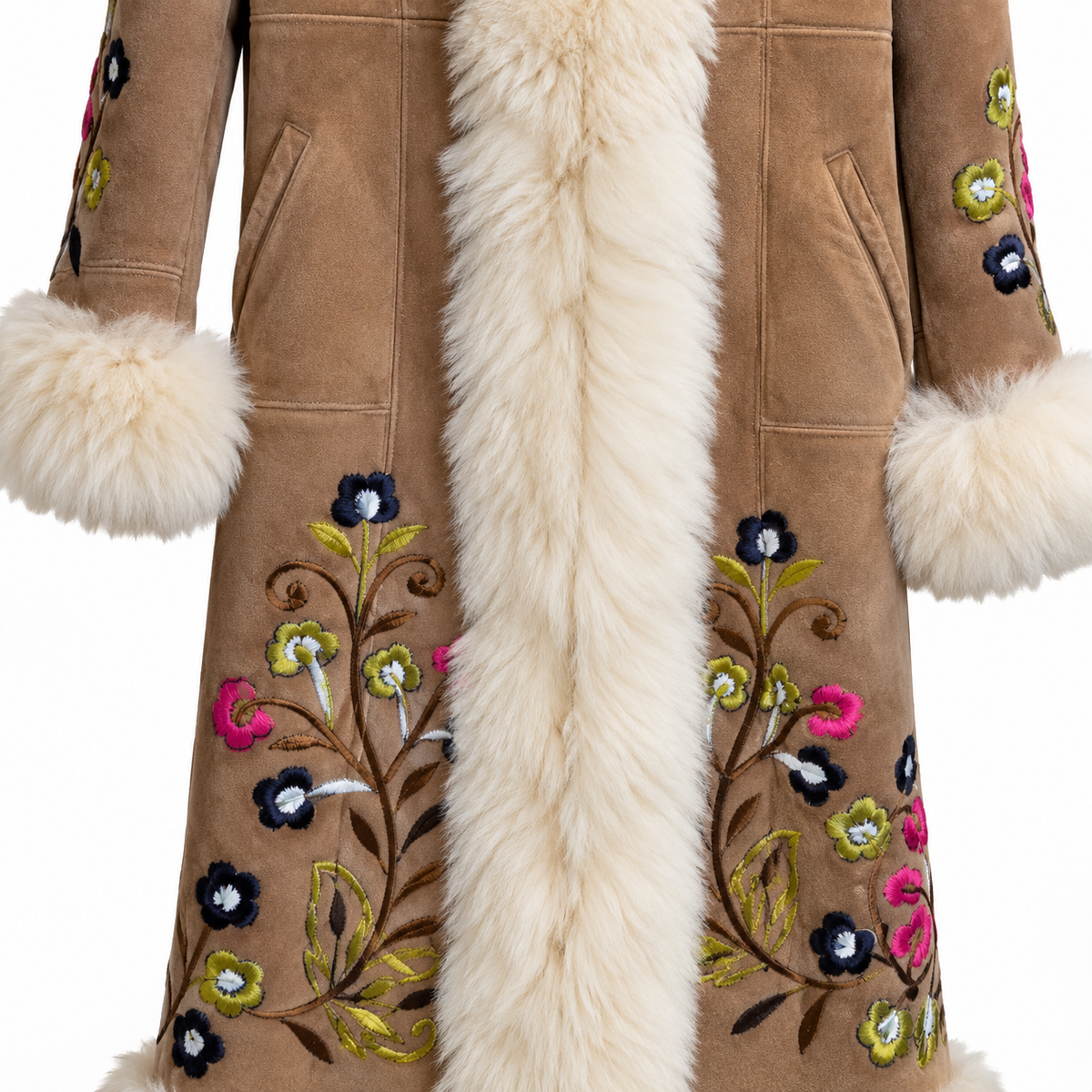 The Hazel Suede Sovereign Coat